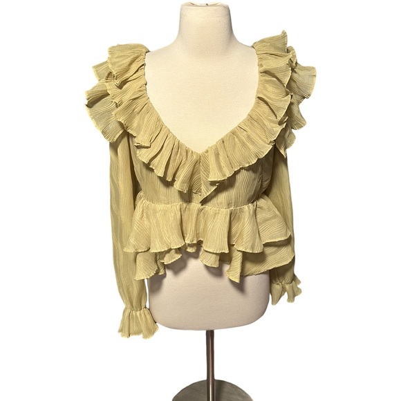 En Elly V-neck Ruffle Blouse - Picture 3 of 15